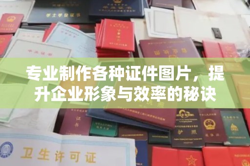北辰专业制作各种证件图片，提升企业形象与效率的秘诀